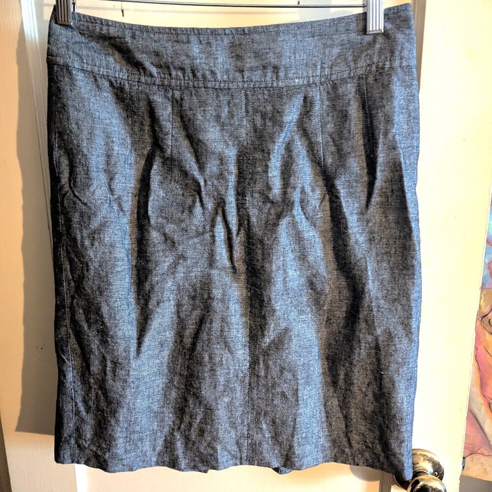 Banana Republic Grey Linen blend Skirt - Size 6